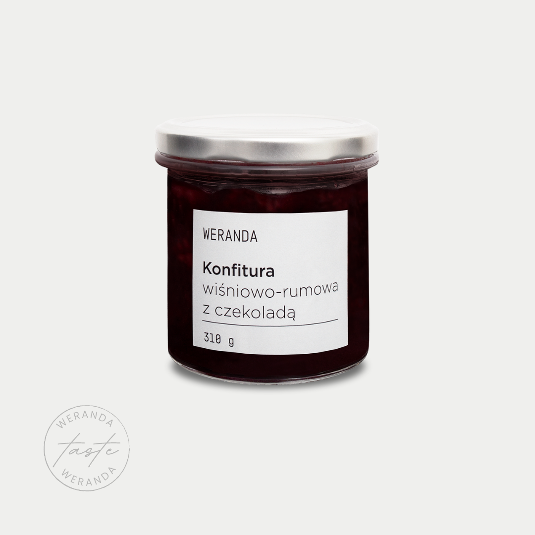 Konfitura wiśniowo-rumowa z czekoladą