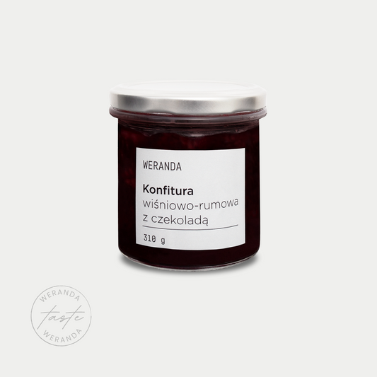 Konfitura wiśniowo-rumowa z czekoladą